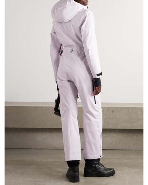 Combinaison De Ski À Capuche En Ripstop De Coton Mélangé À Ceinture Loro Piana en coloris White