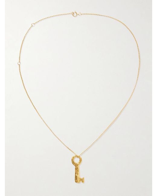 Alighieri White The Key Of The Night-Plated Necklace