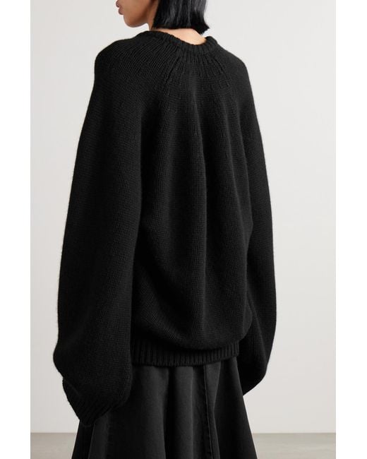 KHAITE The Nalani cashmere jumper - Black