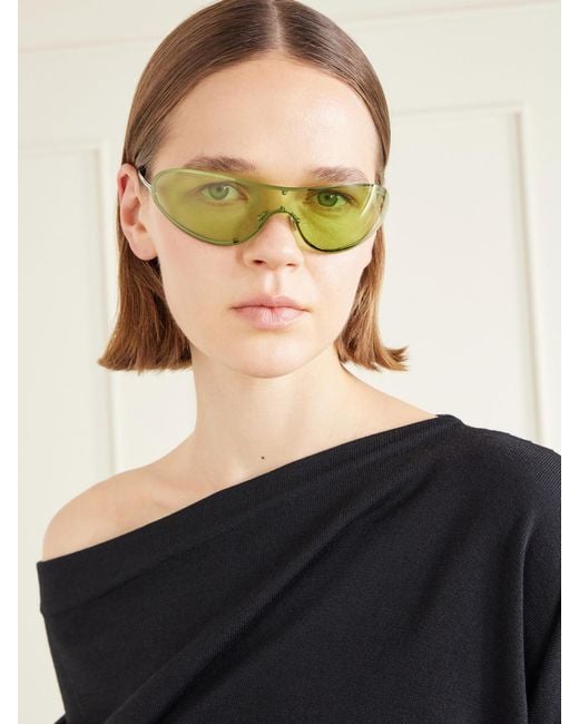 Tom Ford Green D-Frame-Tone Sunglasses