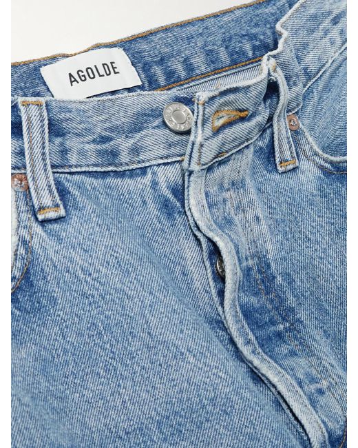 Agolde Blue Twist Low Slung Baggy Jeans