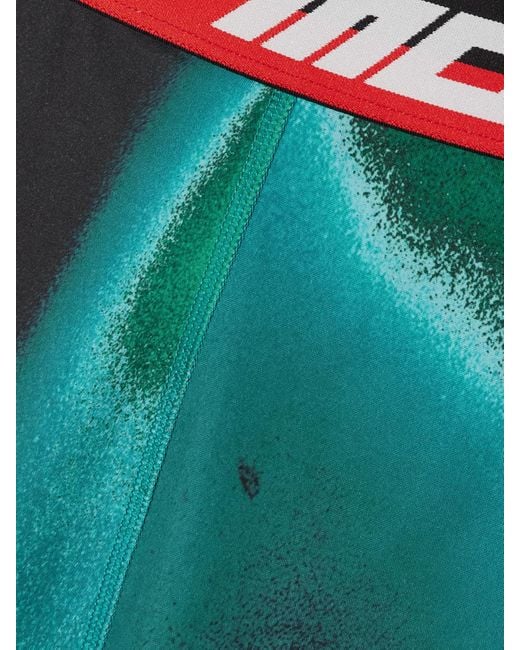 Aztech Mountain Green Next To Skin Printed Stretch-Jersey Leggings