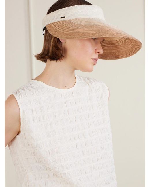 Eugenia Kim Natural Trixie Hemp-Blend Visor