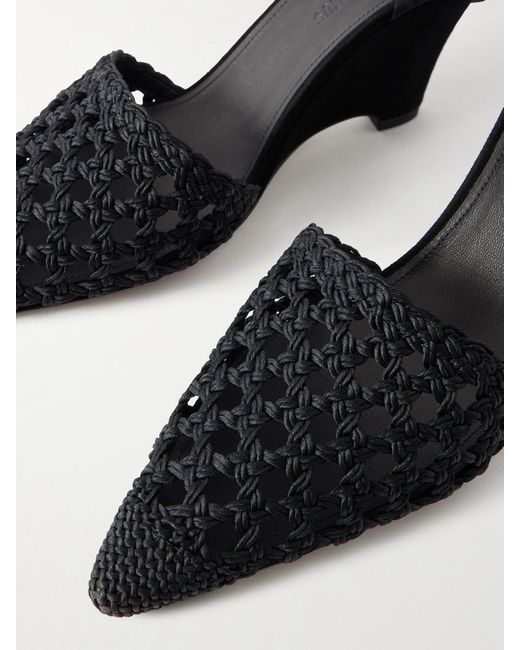 Jacquemus Black The H Leather Wedge Pumps