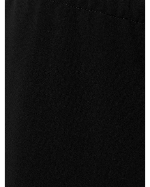 The Row Black Seraphim Wool-Blend Wide-Leg Pants