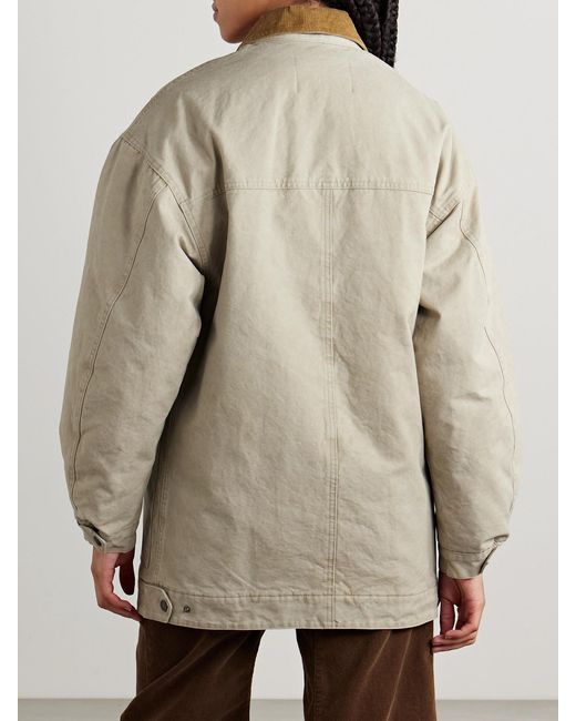 Isabel Marant Natural Kimelia Cotton-Canvas Jacket