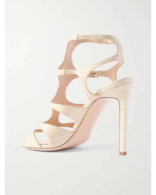 Tom Ford Natural Paradise Snake-Effect Leather Sandals