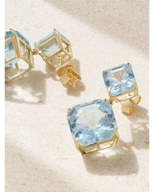Mateo Natural 14-Karat Topaz Earrings