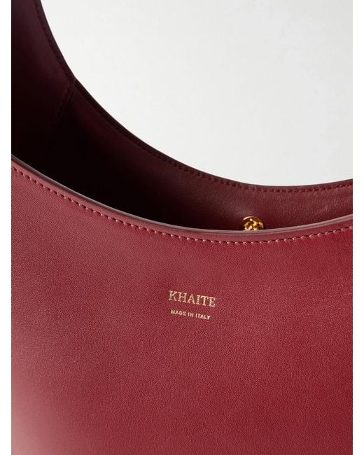 Khaite Red Joan Large Leather Tote
