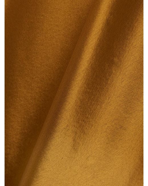 Galvan Natural Sienna Neckholder-Robe Aus Satin