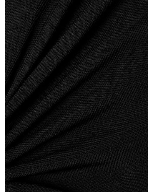 Christopher Esber Black Maico Embellished Open-Back Stretch-Jersey Gown