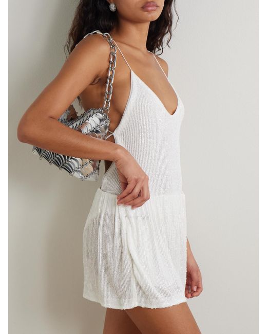 Maillot De Bain Dos Ouvert À Sequins Norma Kamali en coloris White