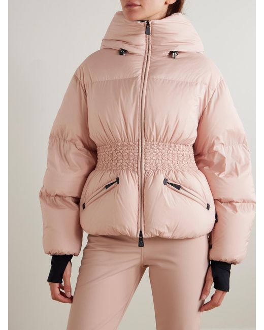 Moncler Pink Wollemi Quilted Down Ski Jacket