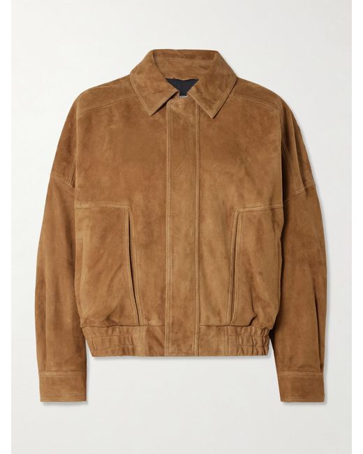 Blouson En Daim Dalma Nour Hammour en coloris Brown