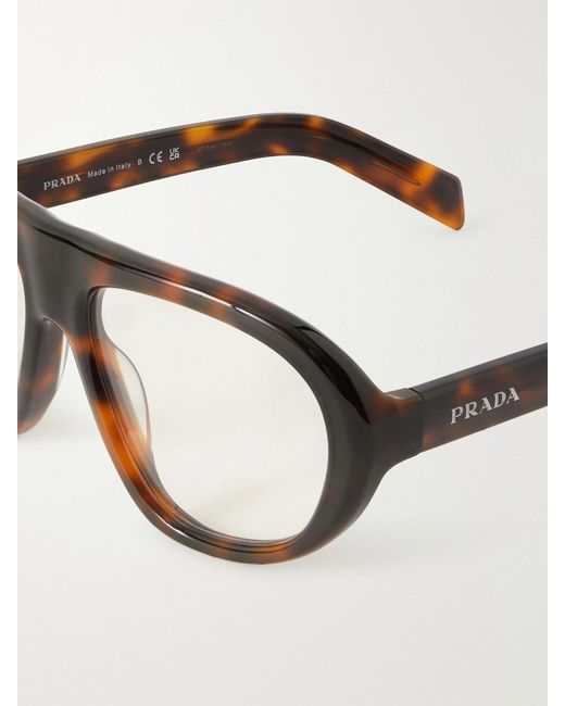 Prada Multicolor Aviator-Style Acetate Optical Glasses