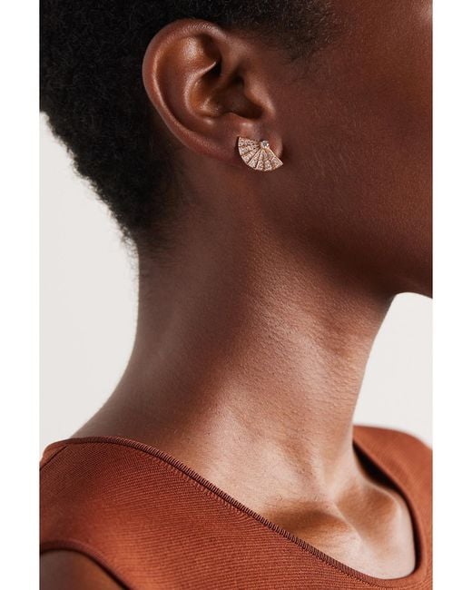 Garrard Pink Fanfare Symphony 18-Karat Rose Diamond Earrings