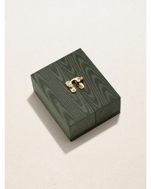 Marie Lichtenberg Natural Letter Scapular 18-Karat, Enamel And Diamond Necklace
