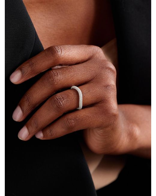 Bague En Or Blanc 18 Carats (750/1000) Et Diamants David Morris en coloris Natural