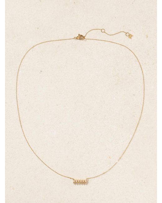 Mateo Natural The Little Things 14-Karat, Diamond And Pearl Necklace