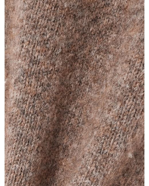 Cult Gaia Brown Holland Wool-Blend Mini Dress