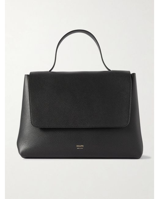 Khaite Black Lia Große Tote Aus Strukturiertem Leder