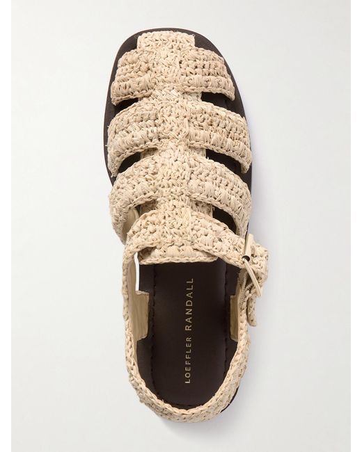 Loeffler Randall Natural Sawer Raffia Sandals