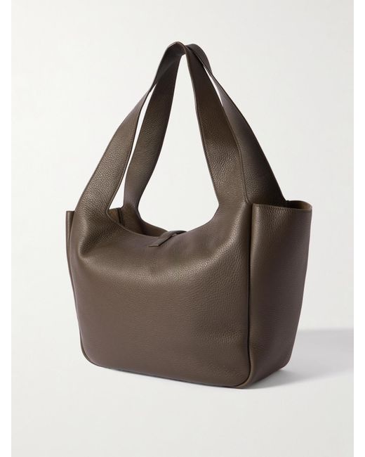 Sac À Main En Cuir Texturé Le 5 À 7 Bea Saint Laurent en coloris Brown