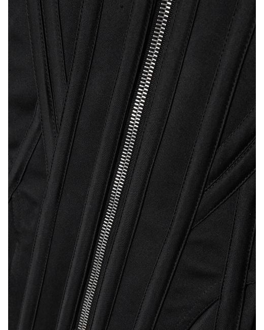 Wiederhoeft Black Recycled-Satin Bustier Top