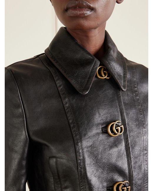 Gucci Black Leather Jacket