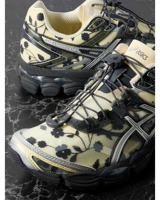 Asics Yellow Cecilie Bahnsen Gel-Cumulus 16 Sscb Sneakers Aus Mesh Mit Blumenprint