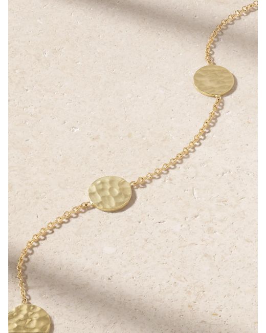 Jennifer Meyer Natural Mini Hammered Disc By The Inch Kette Aus 18 Karat