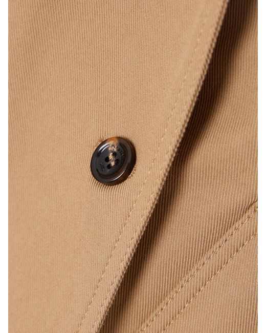 Max Mara Natural Cropped Cotton-Blend Gabardine Jacket
