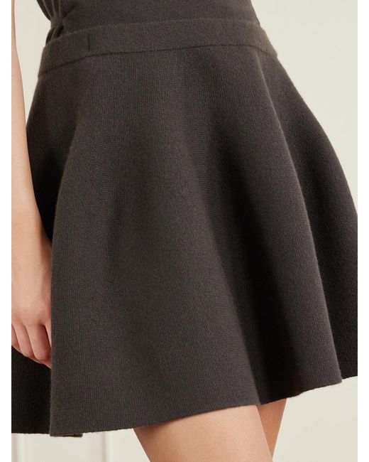 Lisa Yang Black Wren Cashmere Knit Mini Skirt