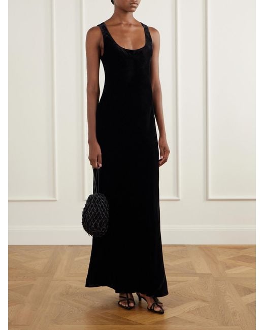 Rohe Black Velvet Maxi Dress
