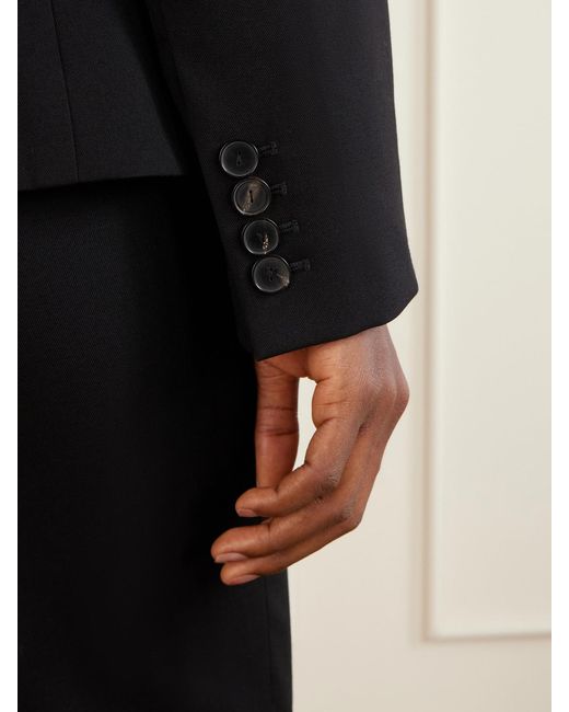 Calvin Klein Black Camille Wool-Twill Jacket