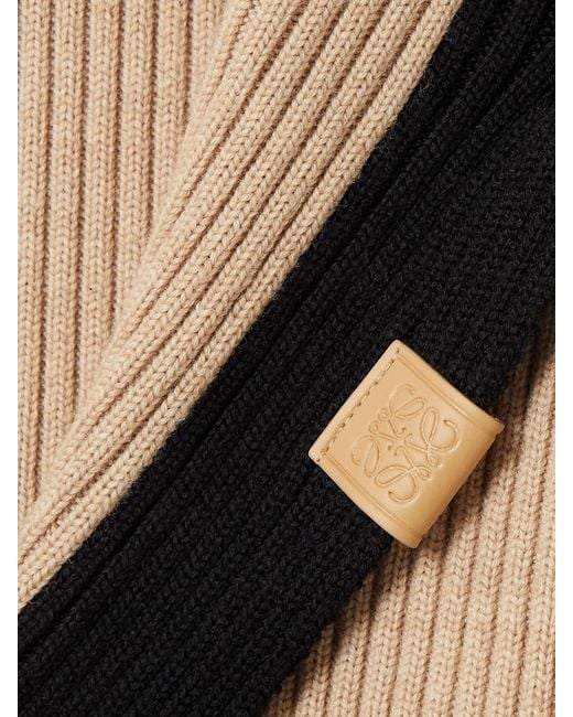 Loewe Multicolor Backless Ribbed Wool Tunic