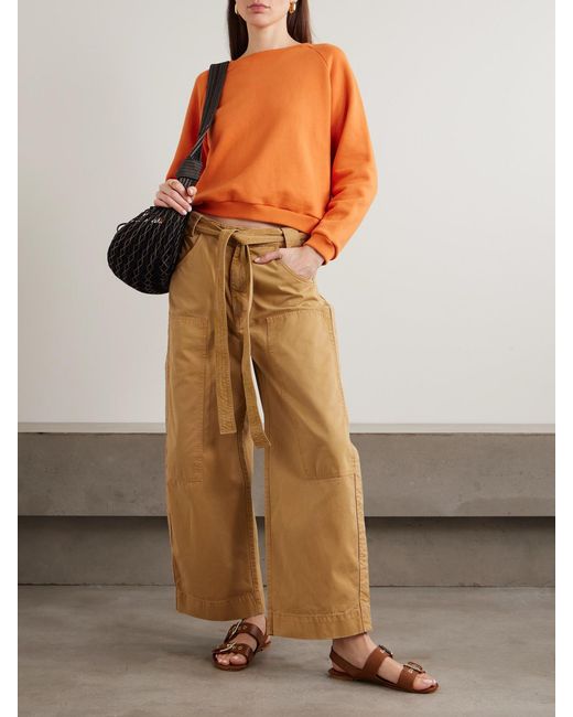 Jamie Haller Orange The Daily Cotton-Terry Sweatshirt