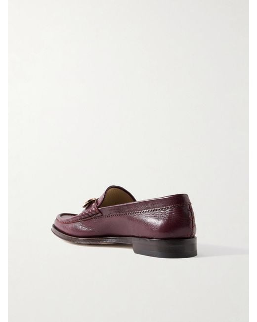 Gabriela Hearst Brown Melchora Embellished Leather Loafers