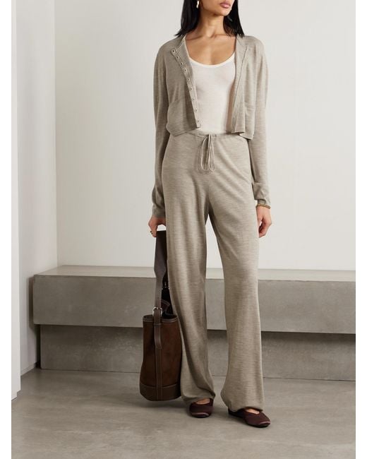 Leset Natural James Wool Track Pants