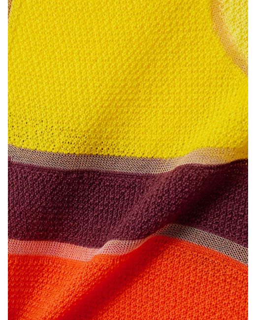 Gabriela Hearst Red Apollonis Color-Block Wool And Cashmere-Blend Turtleneck Midi Dress