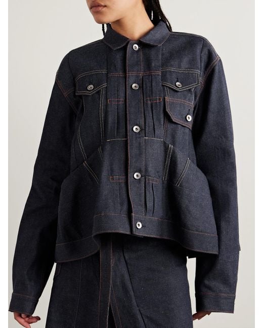Sacai Blue Jeansjacke