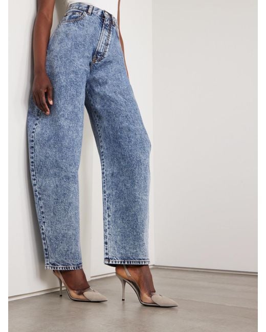 Alaïa White Le Cœur 90 Slingback-Pumps Aus Veloursleder Und Pvc