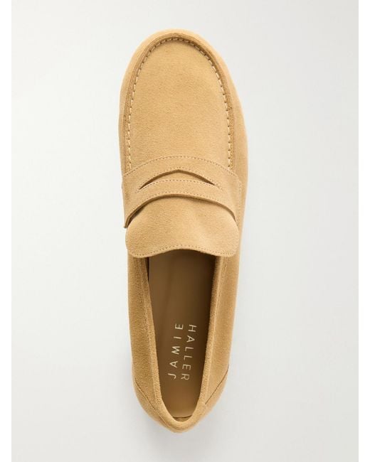 Jamie Haller Natural Leather Penny Loafers