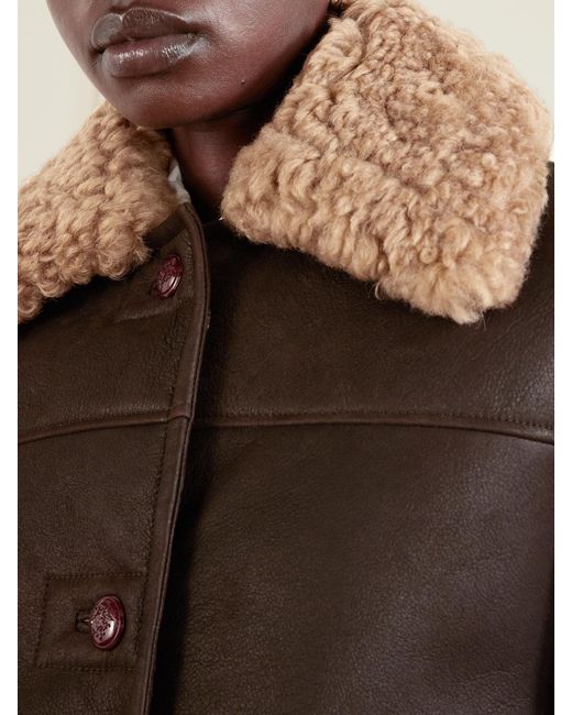 Bally Brown Shearling Jacket