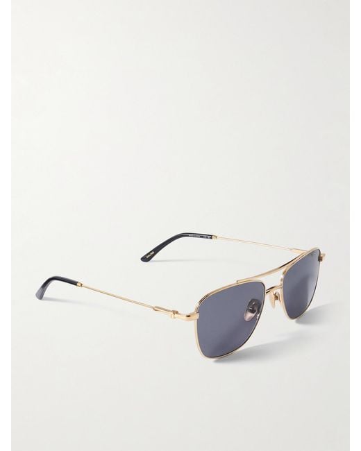 THISTLES Metallic The Malone Aviator-Style-Tone Sunglasses