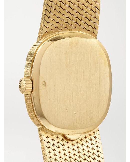 KEEPER VINTAGE Metallic Patek Philippe Vintage 1970S Ellipse Hand-Wound 20Mm 18-Karat Watch