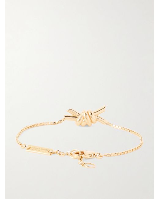 Bottega Veneta Natural Plated Bracelet
