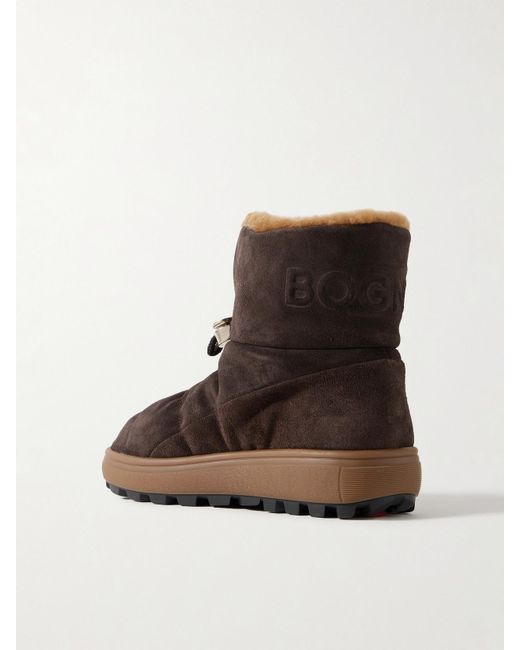 Bogner Brown Chamonix Suede Snow Boots