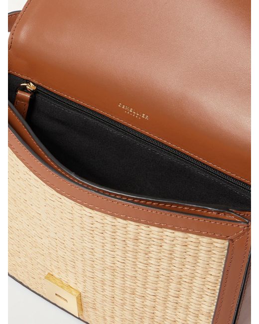 Sac Porté Épaule En Raphia À Finitions En Cuir Vancouver DeMellier London en coloris Natural