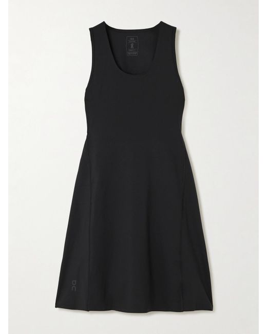 On Shoes Black Studio Minikleid Aus Stretch-Jersey Mit Cut-Out